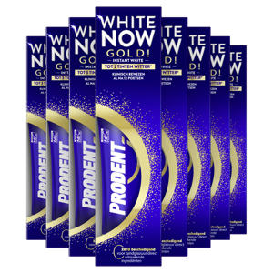 Wehkamp Prodent White Now Gold tandpasta - 12 x 75 ml aanbieding