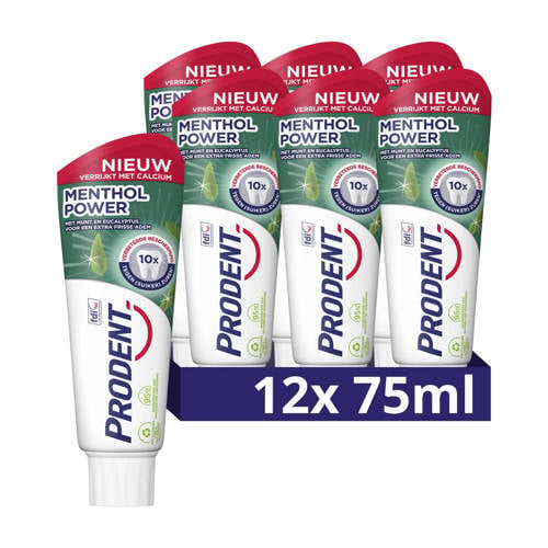 Wehkamp Prodent Menthol Power tandpasta - 12 x 75 ml aanbieding