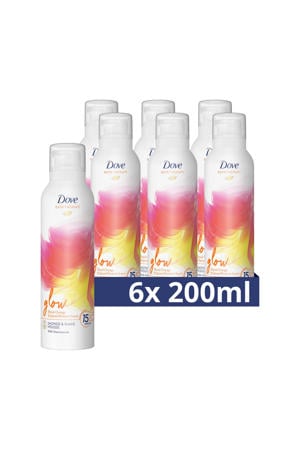 Bath Therapy Glow douche- & scheerschuim - 6 x 200 ml - voordeelverpakking
