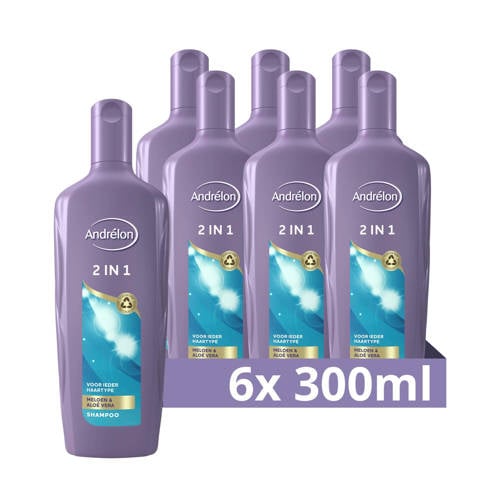 Wehkamp Andrélon 2 in 1 shampoo & conditioner - 6 x 300 ml aanbieding