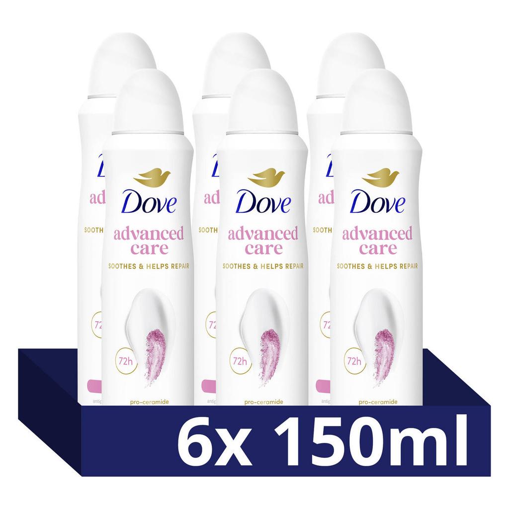 Dove Advanced Care Soft Feel anti-transpirant deodorant spray - 6 x 150 ml