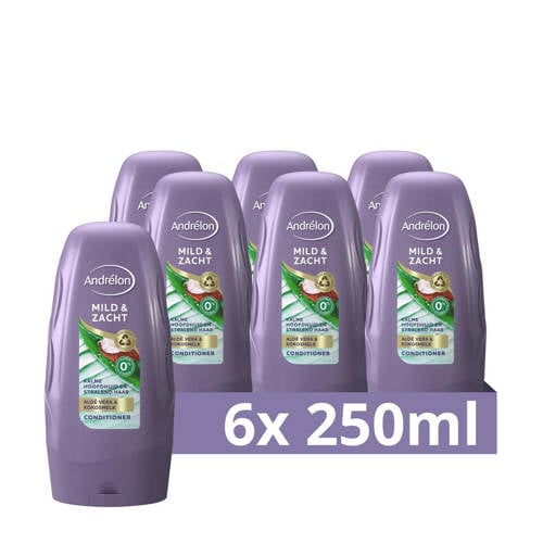 Wehkamp Andrélon Mild & Zacht conditioner - 6 x 250 ml aanbieding