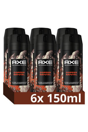 Copper Santal premium deodorant bodyspray - 6 x 150 ml