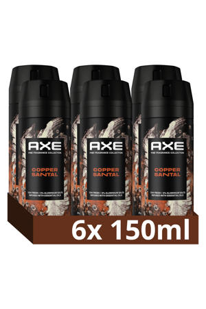 Copper Santal premium deodorant bodyspray - 6 x 150 ml