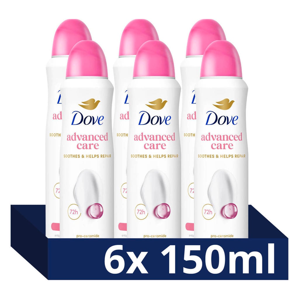 Dove Advanced Care Beauty Finish anti-transpirant deodorant spray - 6 x 150 ml