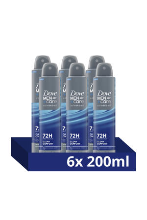Clean Comfort anti-transpirant deodorant spray - 6 x 200 ml