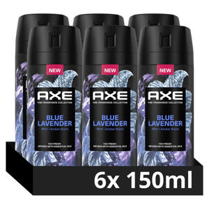 Blue Lavender premium deodorant bodyspray - 6 x 150 ml