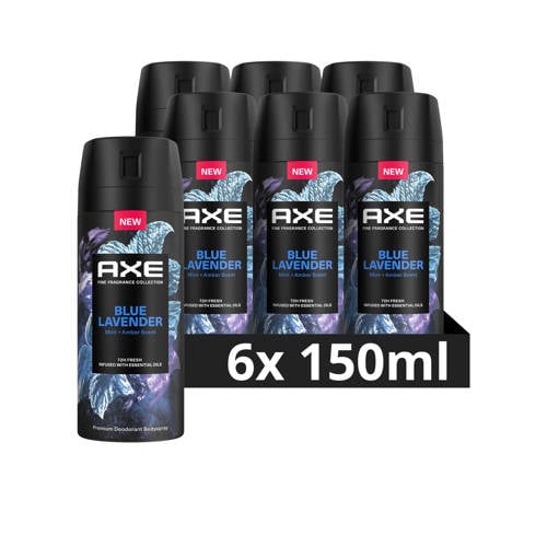 Wehkamp Axe Fine Fragrance Collection Blue Lavender premium deodorant bodyspray - 6 x 150 ml aanbieding