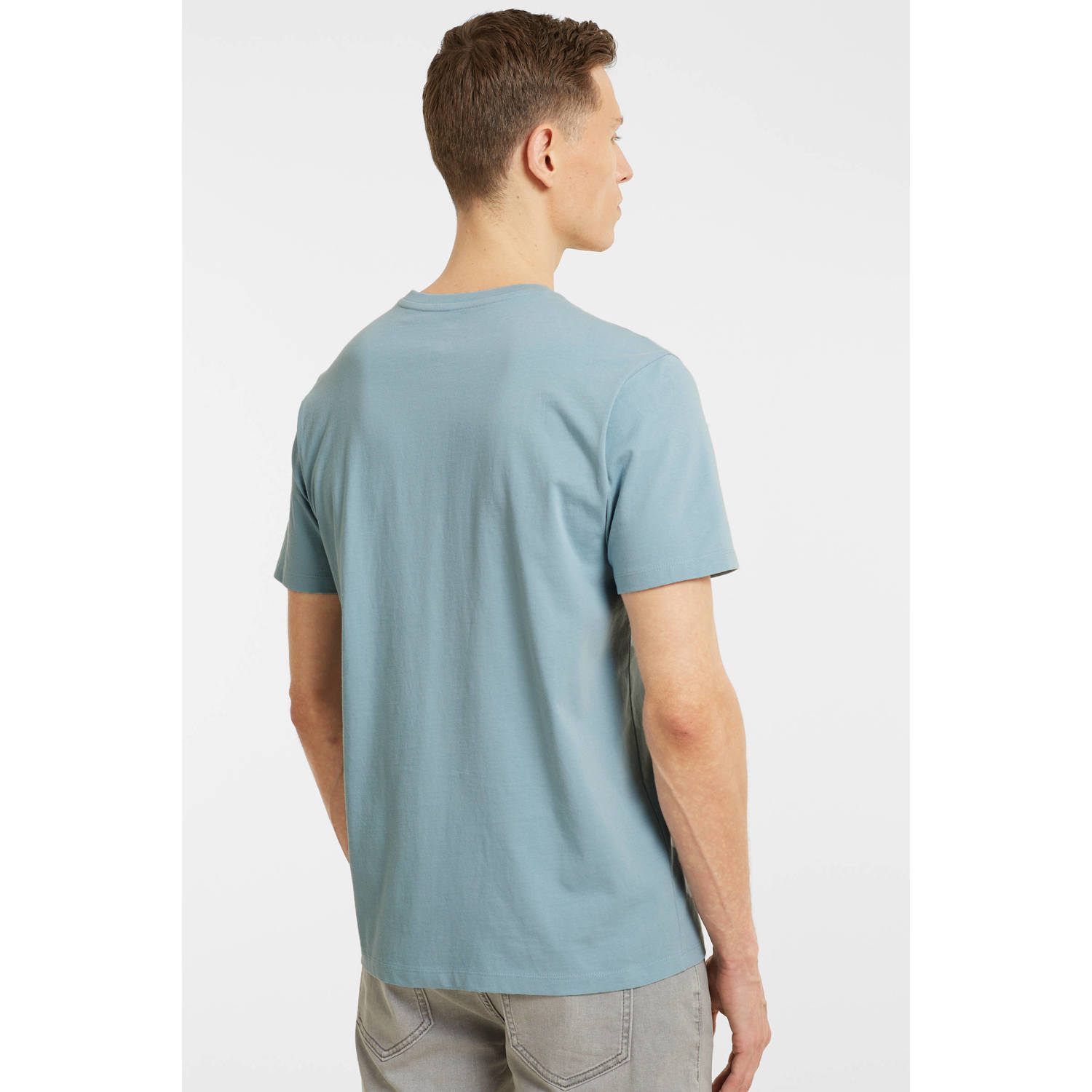anytime T-shirt grijsblauw