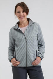 thumbnail: Life-Line fleece outdoor jack Kemi lichtgrijs