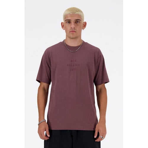 New Balance T-shirt aubergine