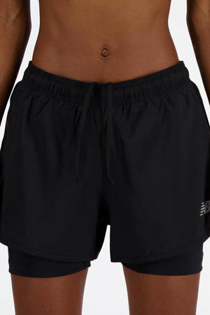 hardloopshort Essentials 2-in-1 zwart