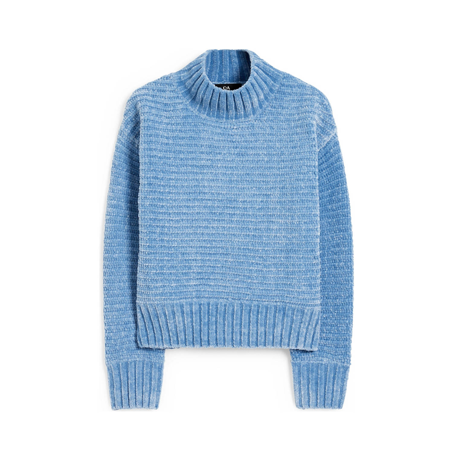 C&A trui met textuur lichtblauw