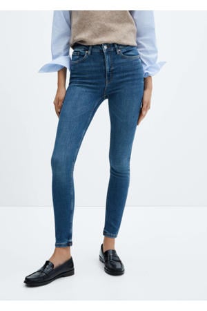 high waist jeans dark blue denim