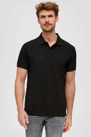 regular fit polo zwart