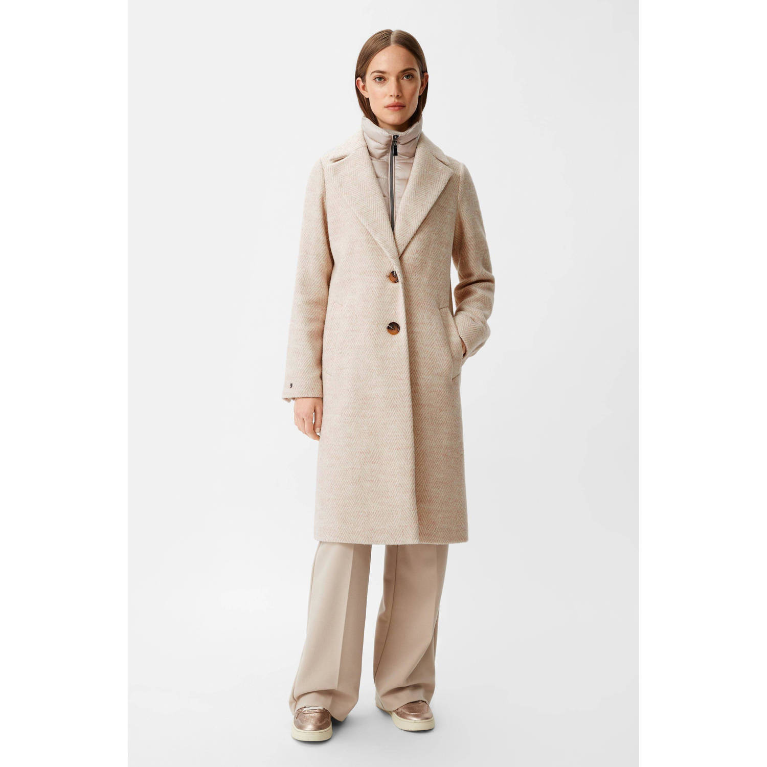 Comma Buitenkleding Beige Dames