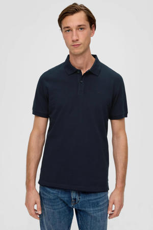 regular fit polo met logo donkerblauw