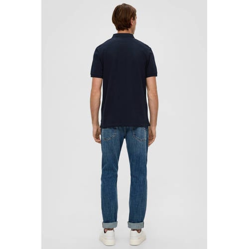 s.Oliver regular fit polo met logo donkerblauw afbeelding