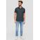 s.Oliver regular fit polo met logo antraciet