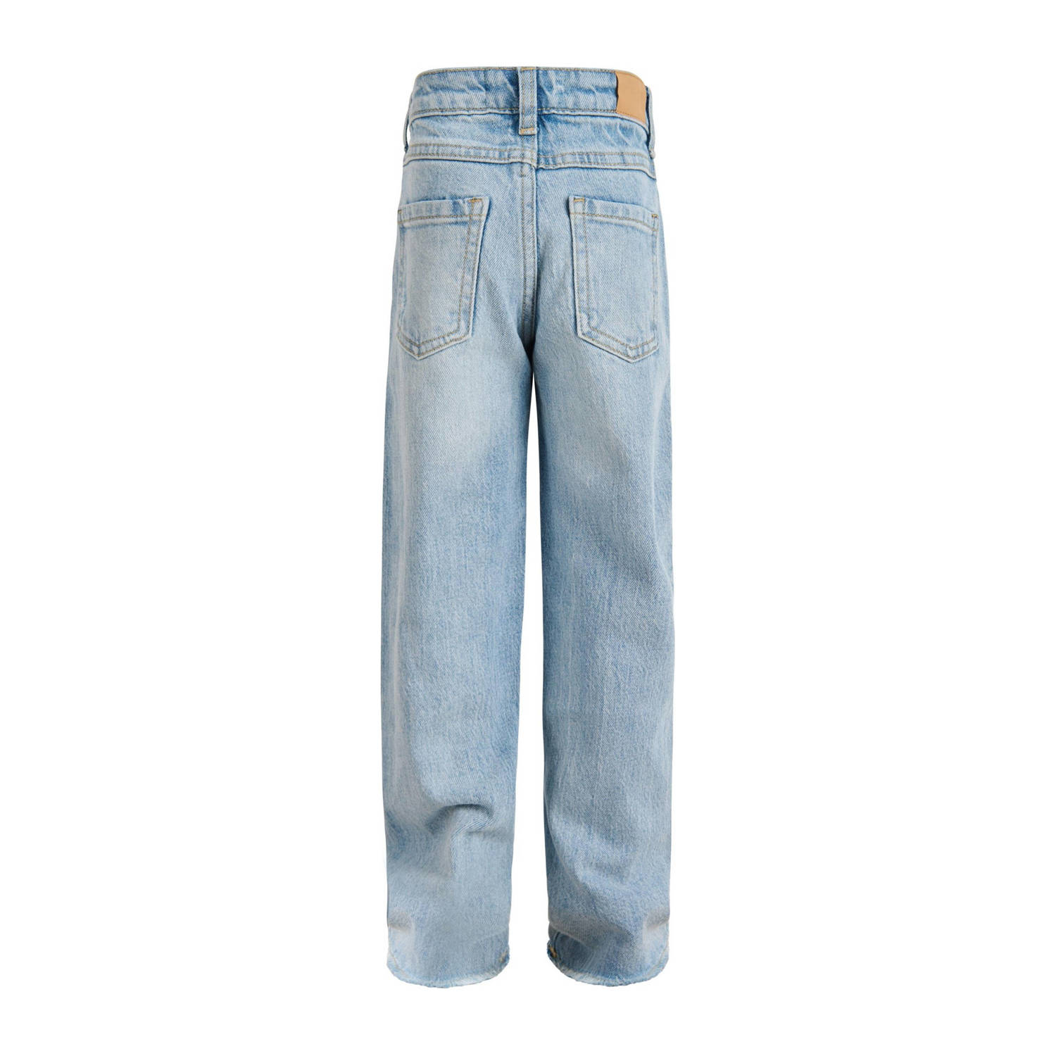 Shoeby Destroyed Straight Leg Jeans Bleached