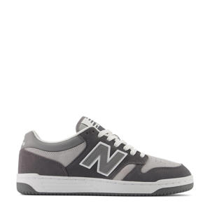 BB480  suède sneakers antraciet/grijs