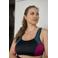 Plaisir level 2 sportbh Viva Active zwart/roze