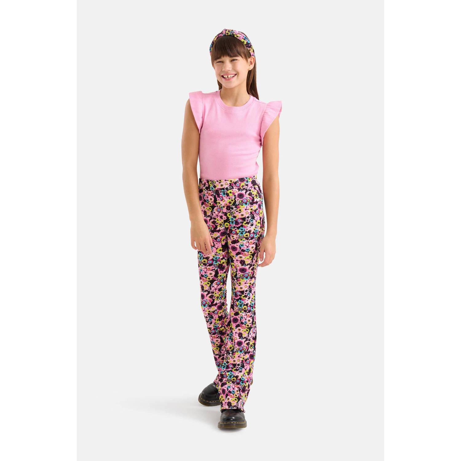 Shoeby T-shirt met ruches roze