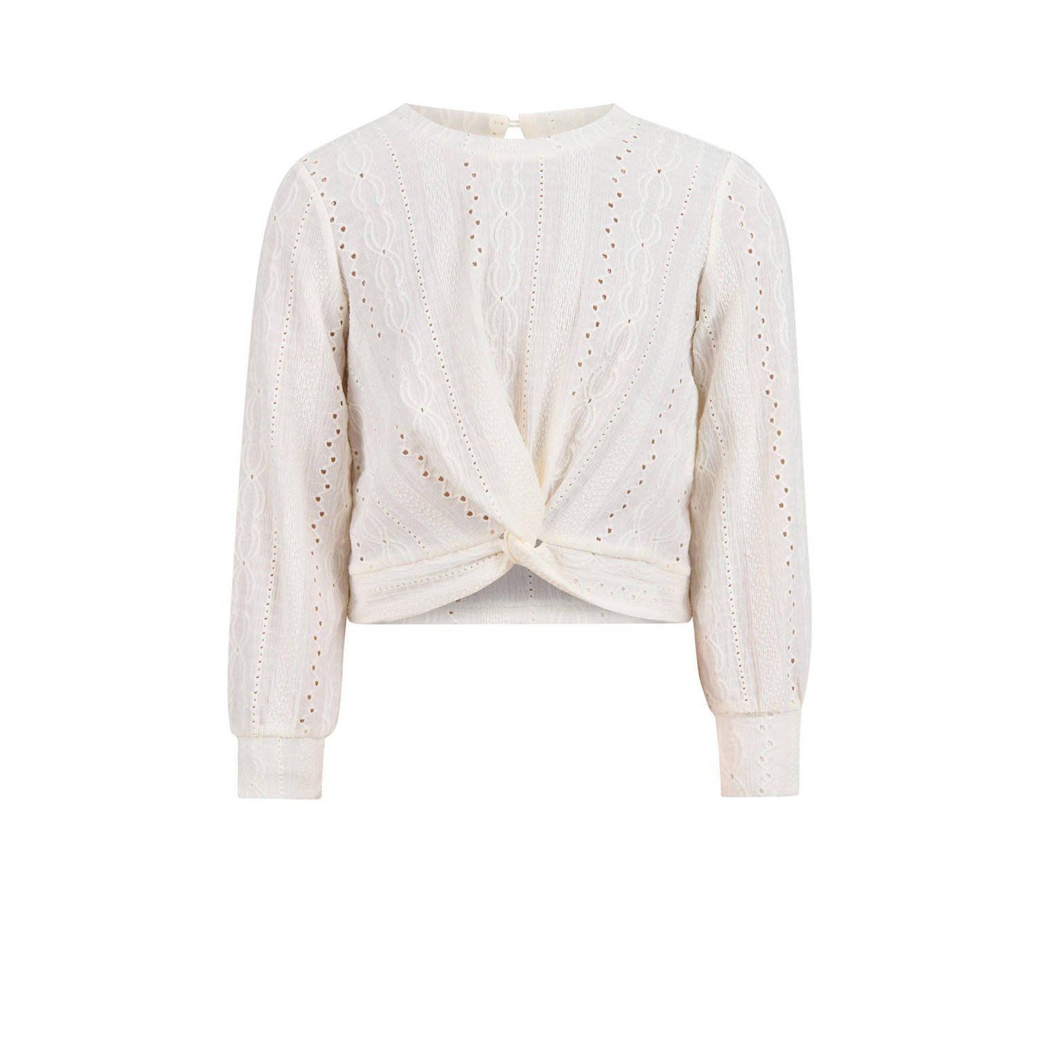 Shoeby top offwhite Wit Meisjes Polyester Ronde hals Effen 110 116
