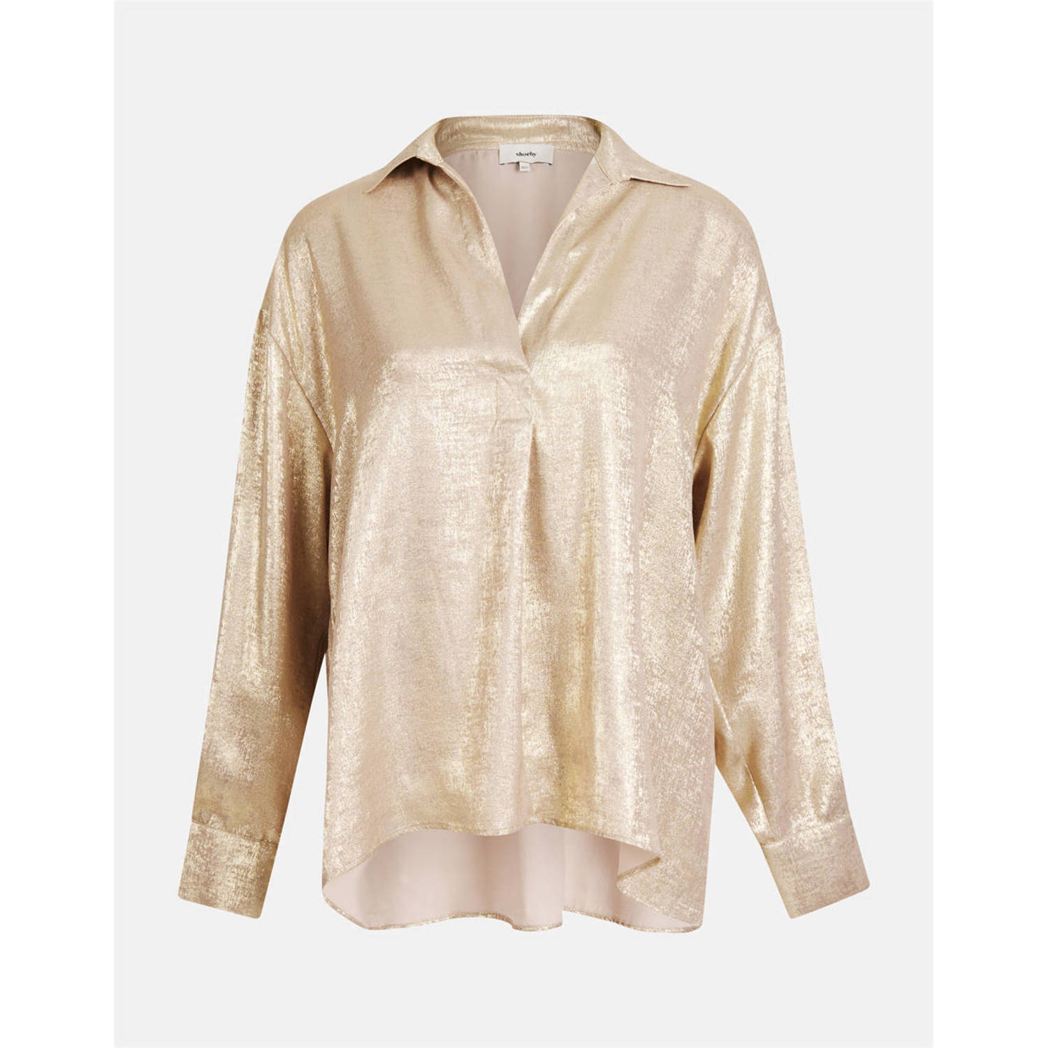Shoeby metallic blouse goud