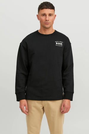 sweater RDDHENRY met logo zwart