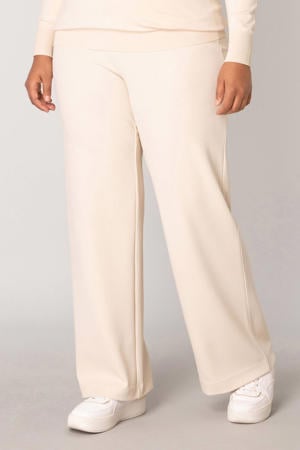straight fit broek ecru