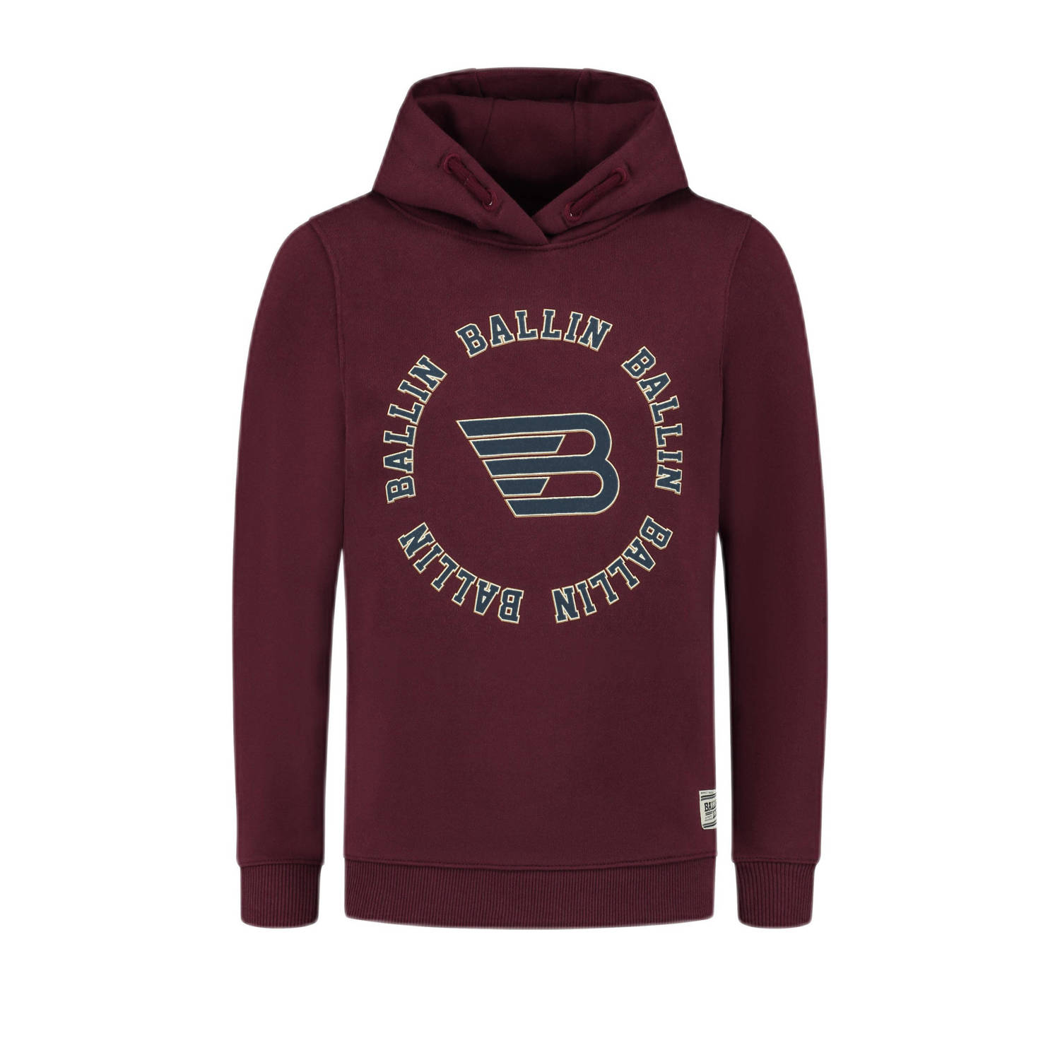 Ballin hoodie met printopdruk donkerrood Sweater Printopdruk 140