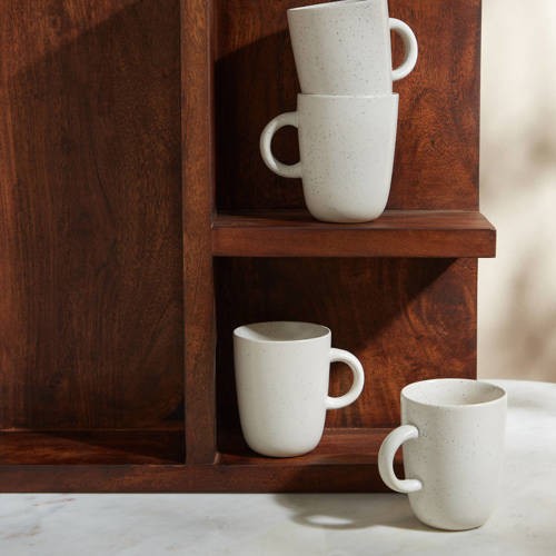 NOUS Living Hannah theemok (Ø8,5 cm) (300 ml) (set van 4) - wit