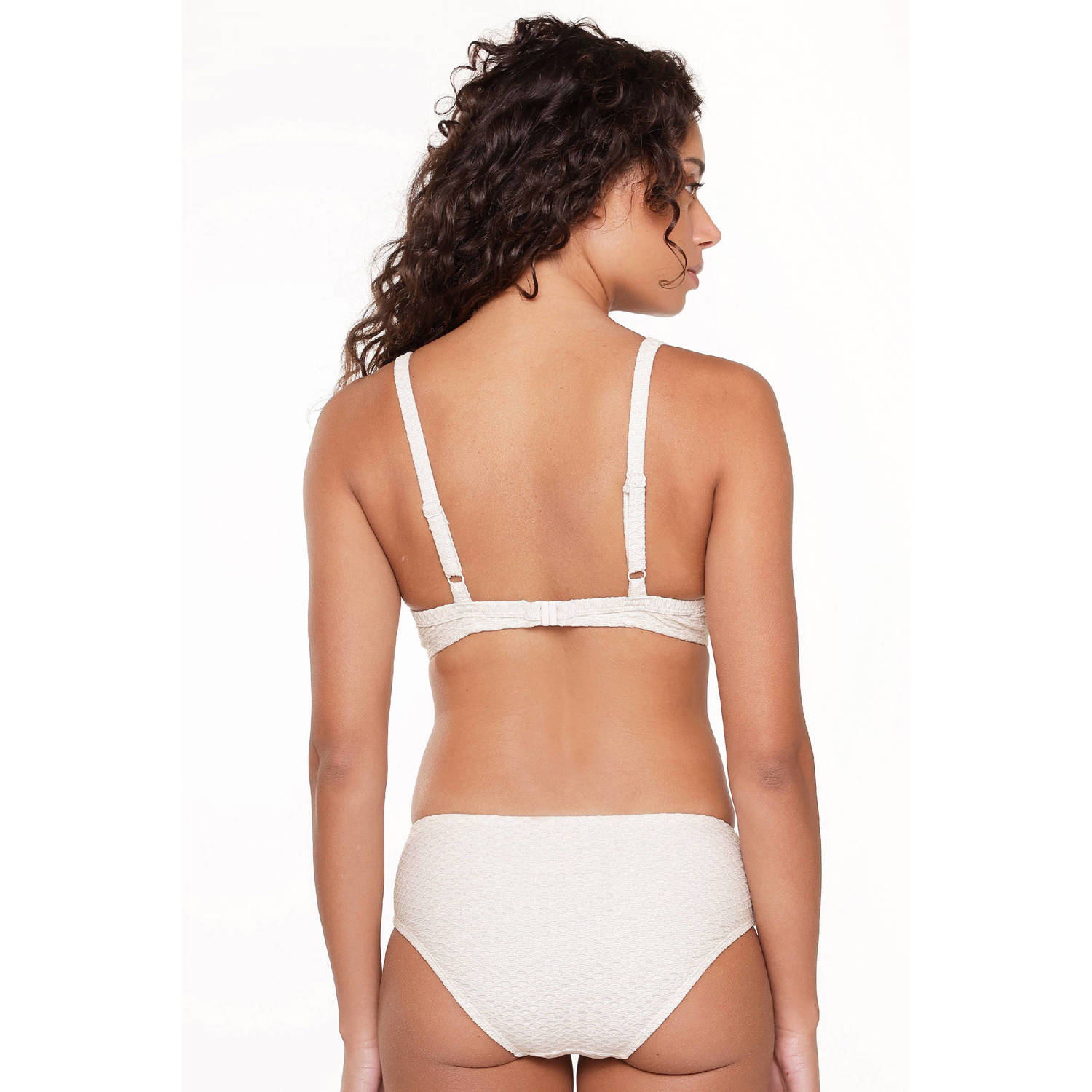 LingaDore voorgevormde beugel bikinitop met lurex ecru goud