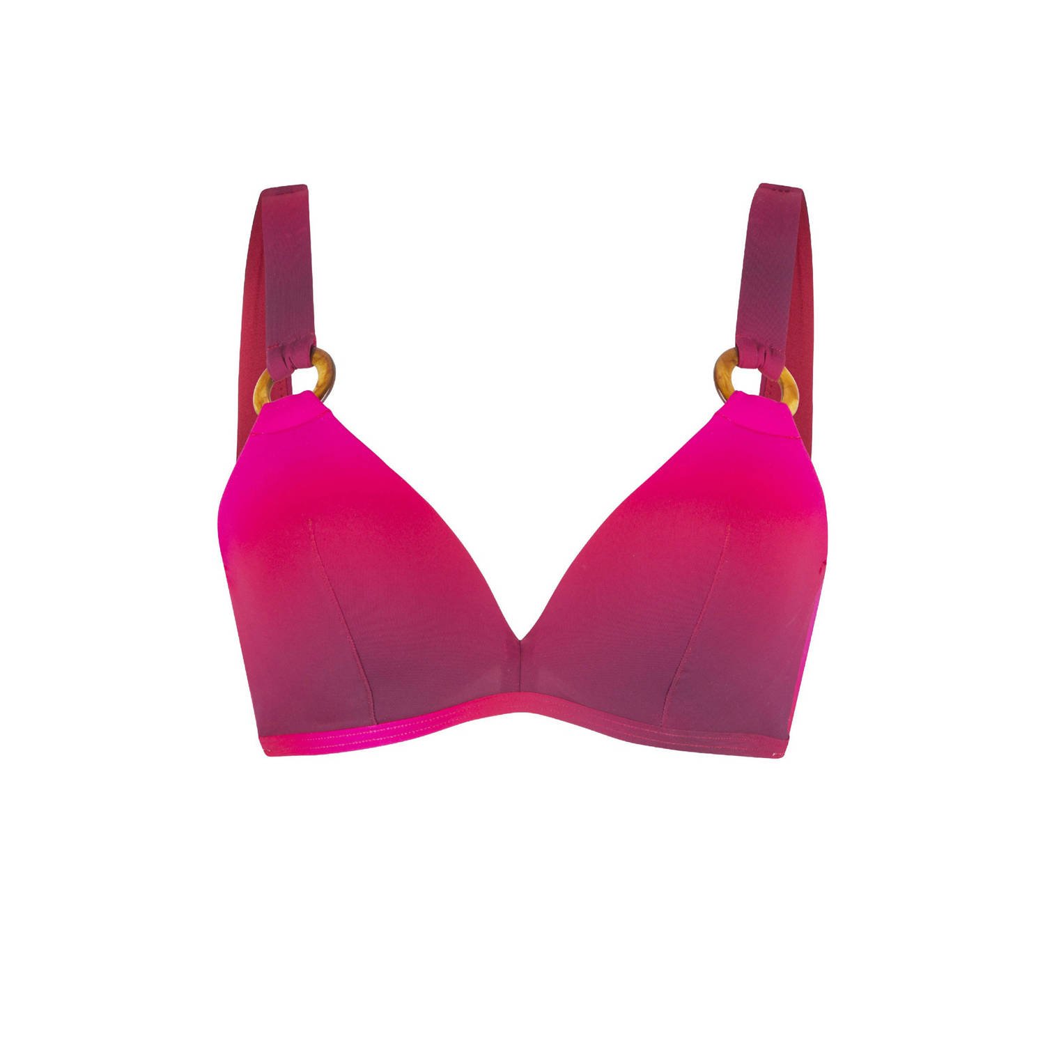 LingaDore voorgevormde triangel bikinitop rood roze