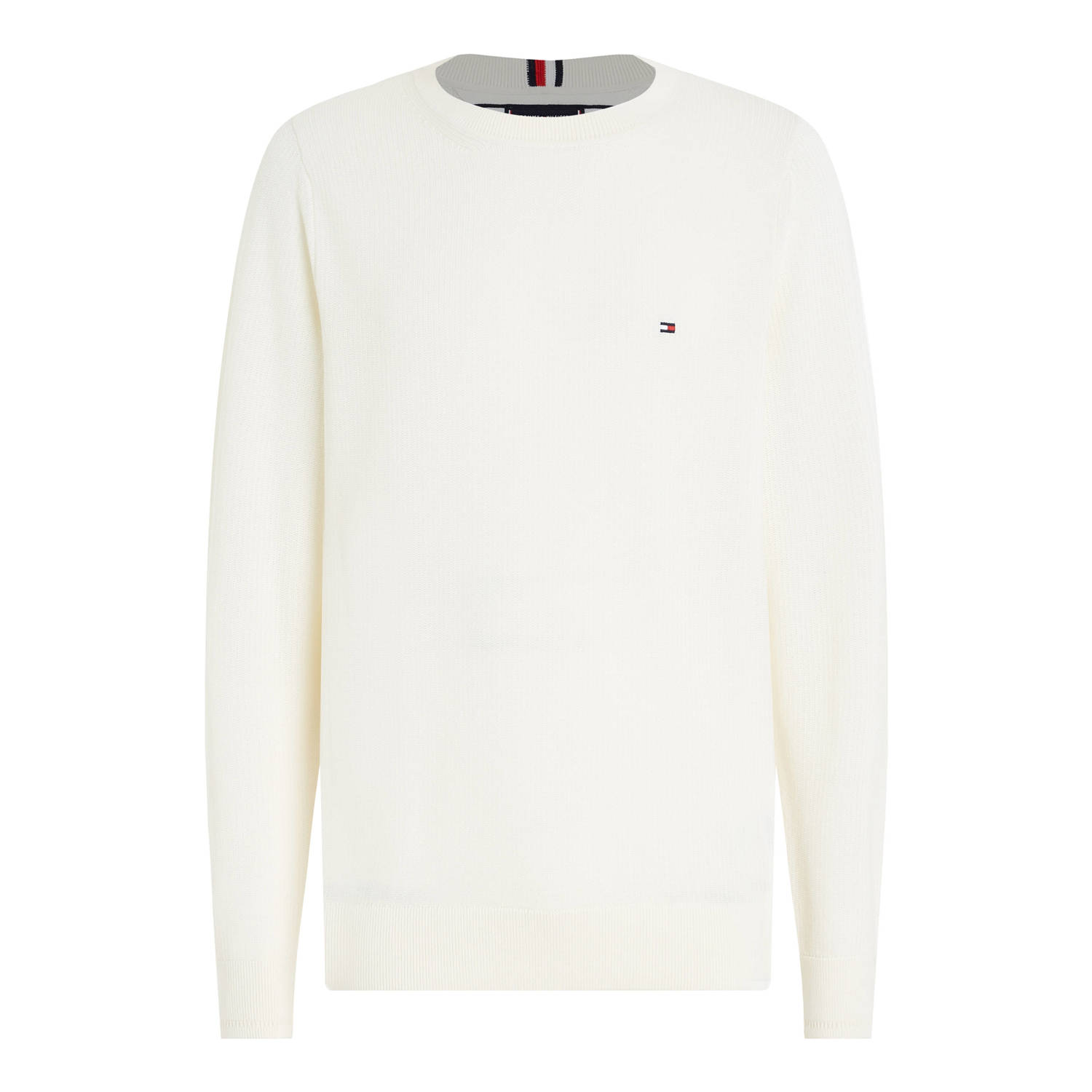 Tommy Hilfiger Gebreide pullover met labelstitching model 'CHAIN'