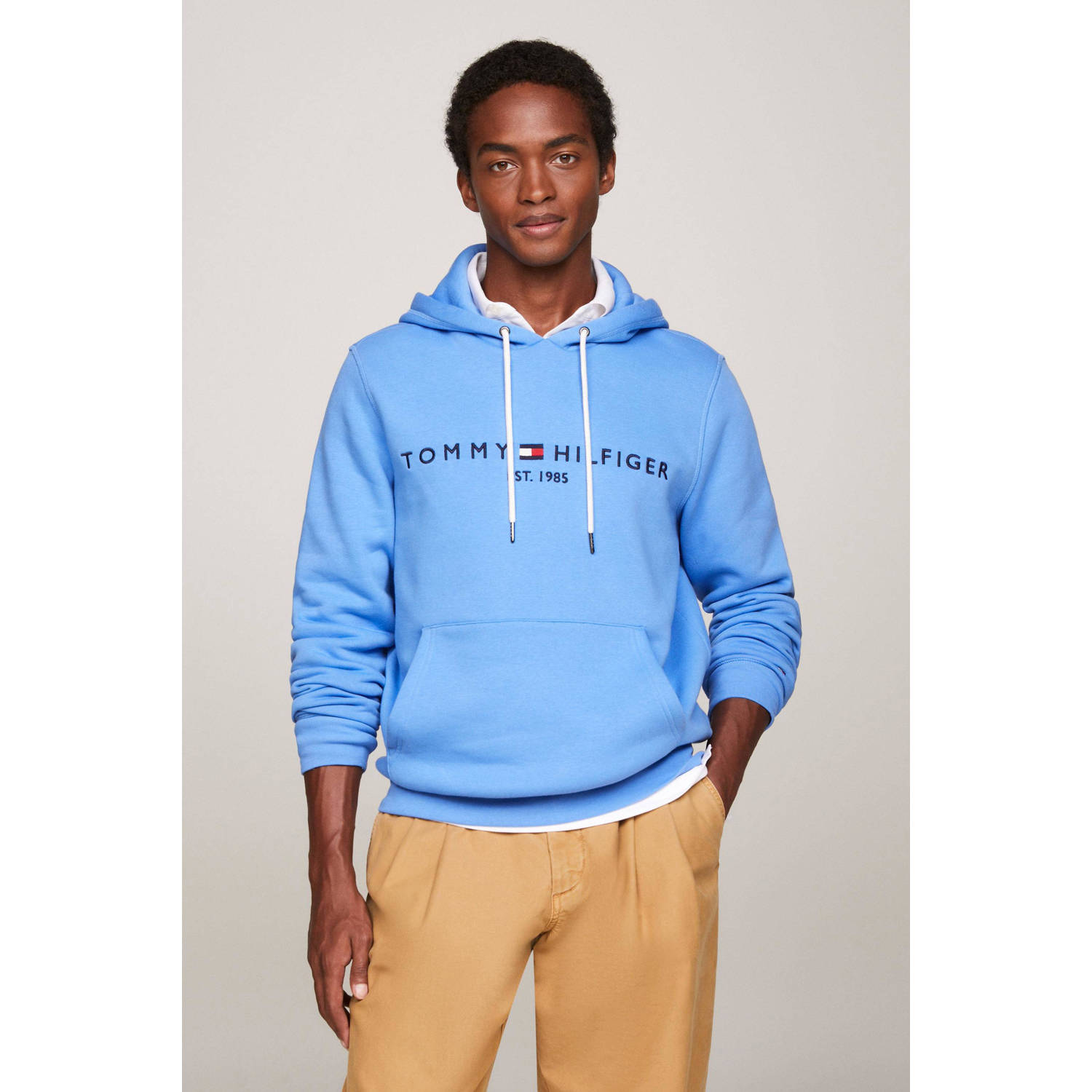 Tommy Hilfiger hoodie met logo blue spell