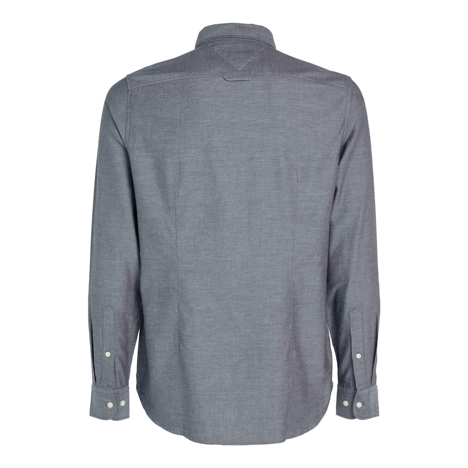 Tommy Hilfiger slim fit overhemd FLEX DOBBY carbon navy