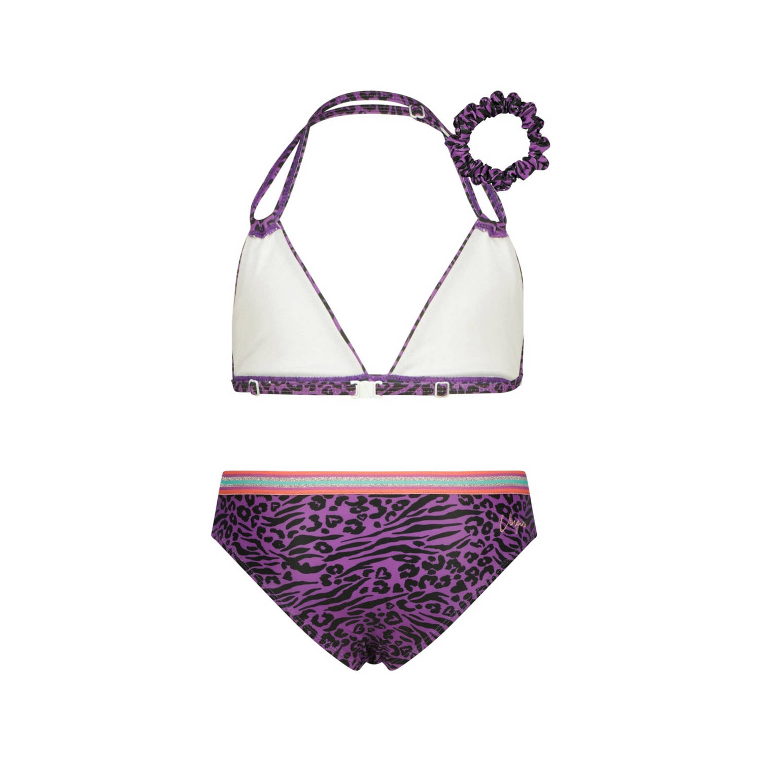 Vingino halter bikini Zabrina met scrunchie paars