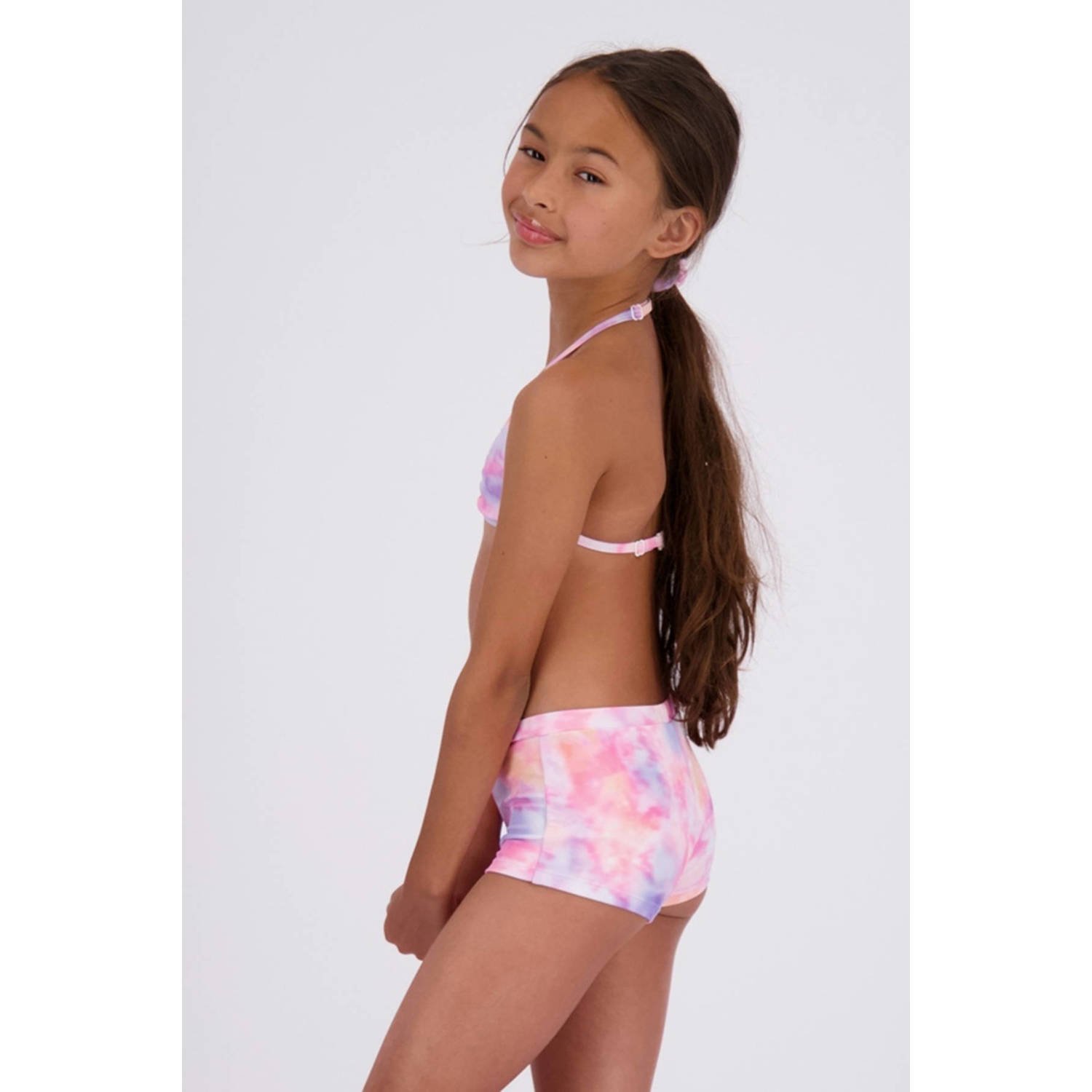 Vingino triangel bikini Zabien met scrunchie lila roze