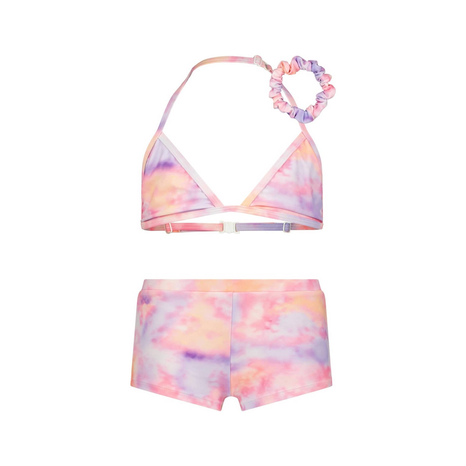 Vingino triangel bikini Zabien met scrunchie lila roze