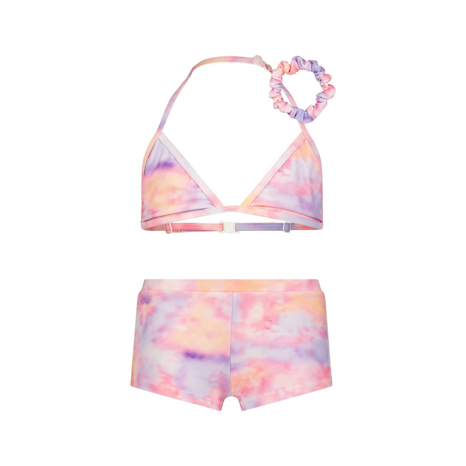VINGINO triangel bikini Zabien met scrunchie lila roze Paars Meisjes Polyester 128