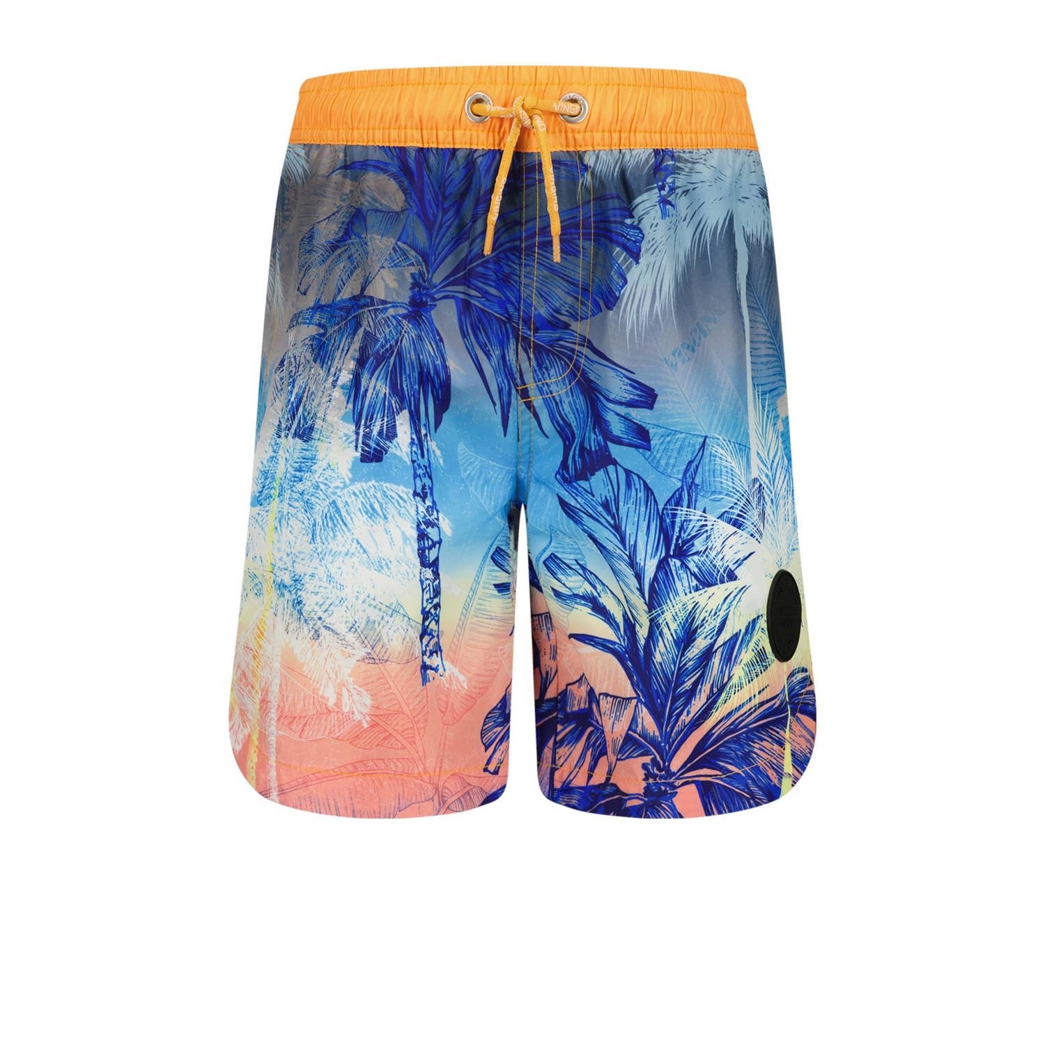 VINGINO zwemshort Xivo blauw oranje Jongens Polyester All over print 128