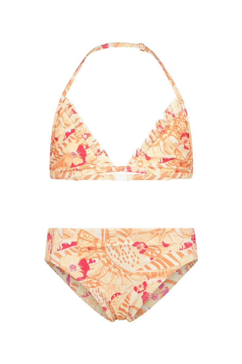 Sparkle Lila Triangel Bikini Top met Ruches Sparkle Lila Triangel Bikini Top met Ruches