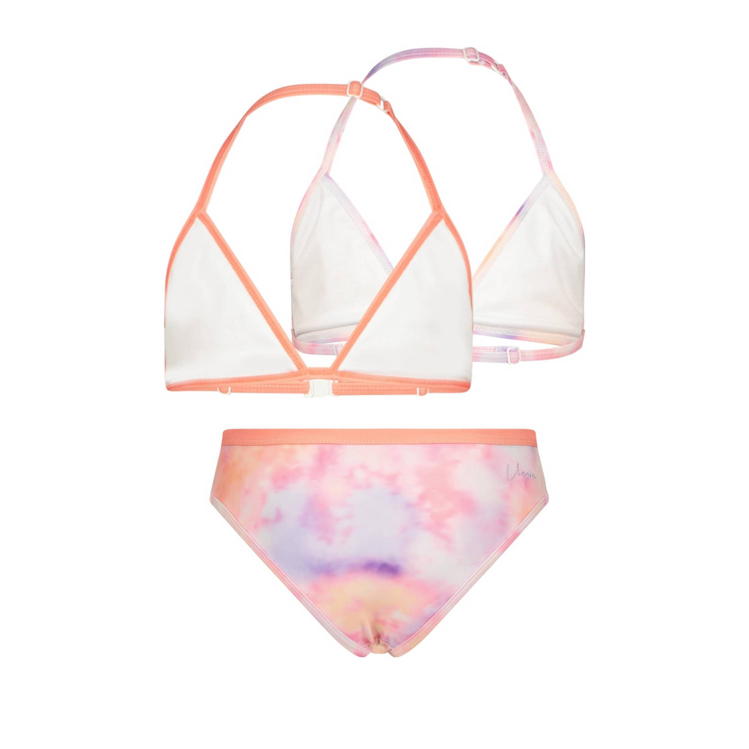 Vingino triangel bikini Zamantha met 2 topjes lila roze