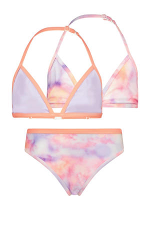 triangel bikini Zamantha met 2 topjes lila/roze