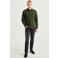 WE Fashion Blue Ridge slim fit denim overhemd duffel