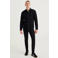 WE Fashion Blue Ridge slim fit denim overhemd black uni