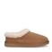 Manfield suède pantoffels cognac