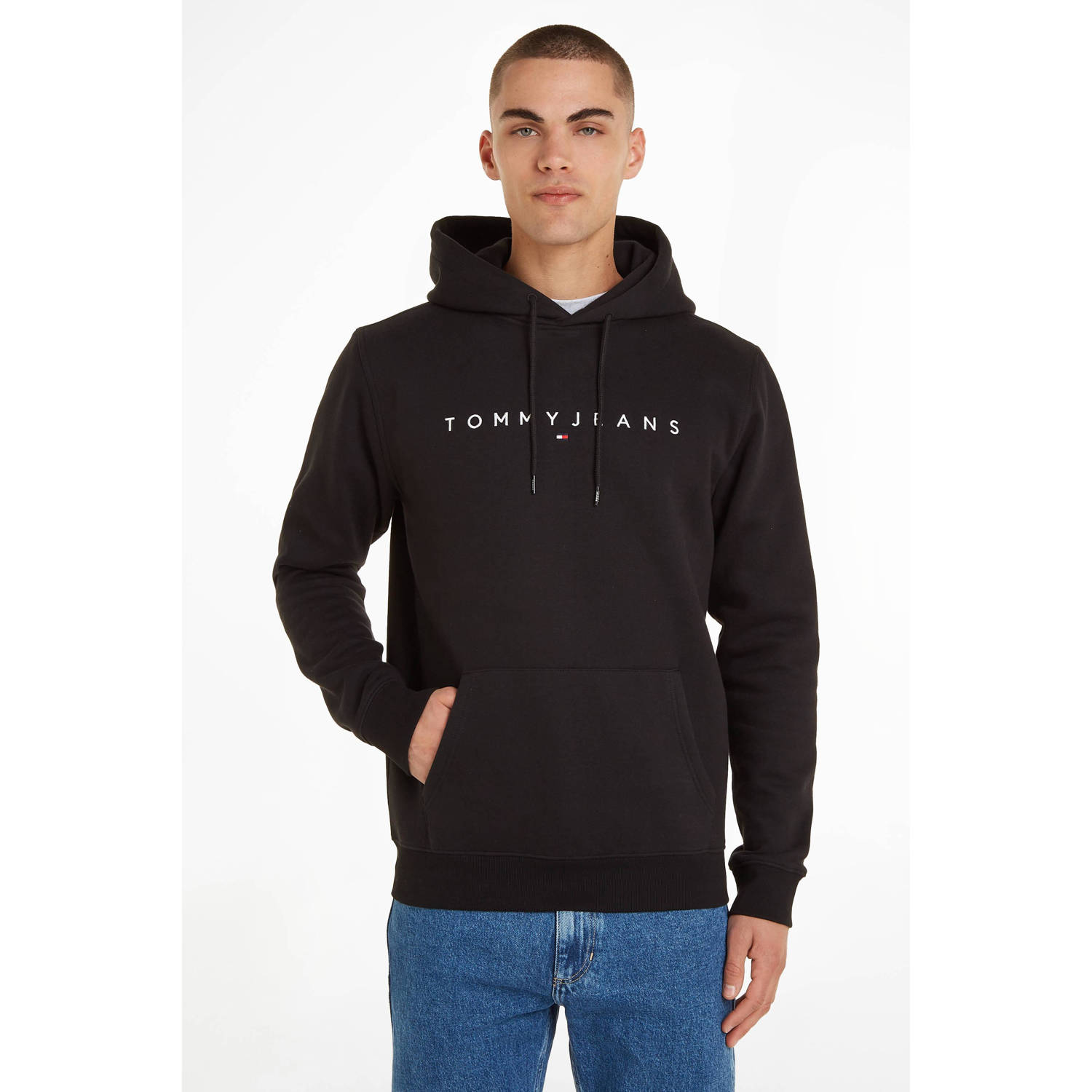 Tommy Jeans Plus Hoodie TJM REG LINEAR LOGO HOODIE EXT